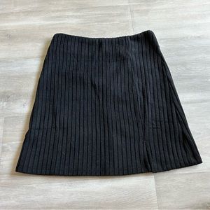Princess Polly Ribbed Black mini skirt